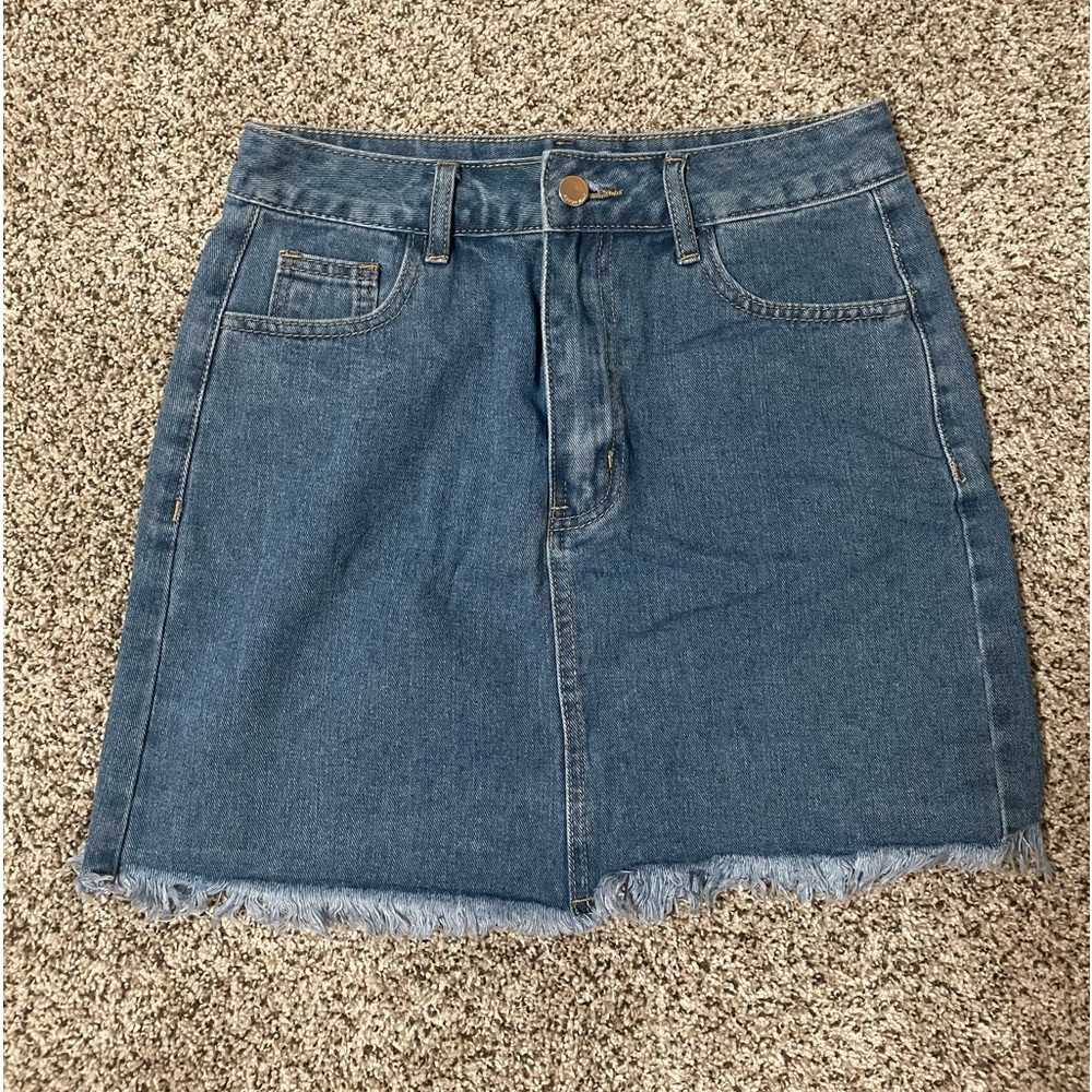 Shein jean skirt